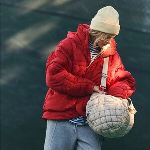 FP Movement by Free People Red Puffer Jacket